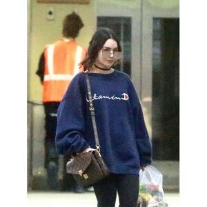 Drifter x Alchemist • Vitamin D sweatshirt Helios pullover Champion logo navy